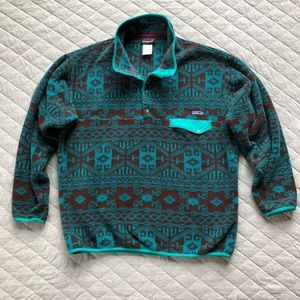 Patagonia Synchilla tribal Aztec pattern
